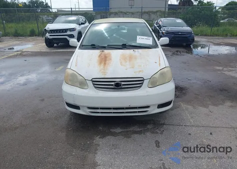 2004 Toyota Corolla Le из США, поврежденный, VIN 2T1BR32E64C287414